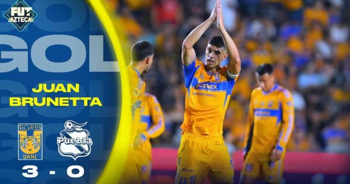 Gol de Juan Brunetta | Tigres 3 - 0 Puebla | Jornada 4 
