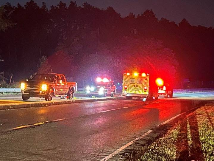 Motorcycle crashes near Meander Reservoir