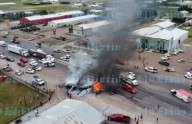 Video.- Cuatro calcinados tras choque en el Corredor Comercial