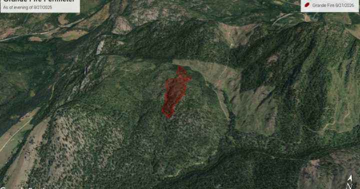 Lightning causes several small fires in Colville region, including the Grande Fire