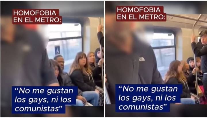 "No me gustan los gays": joven graba caso de discriminación en Metro de Santiago
