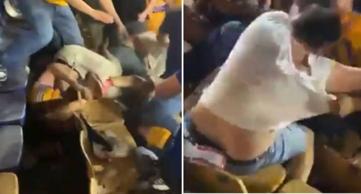 Pseudo aficionados de Tigres protagonizan riña tras derrota