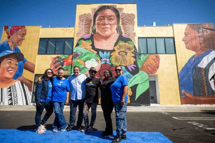 Photos: New mural at Project Angel Food celebrates compassion for Angelenos in need