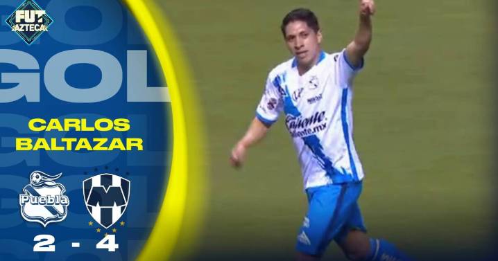Gol de Carlos Baltazar : Puebla 2-4 Moneterrey | Jornada 7 