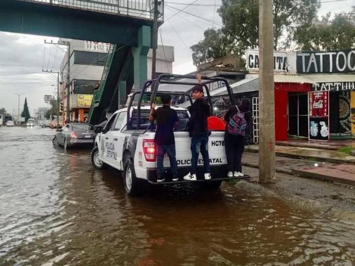 Se suscitan inundaciones en Tizayuca tras tormenta