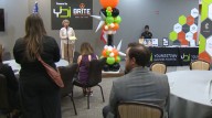 Youngstown Business Incubator, BRITE Energy hold open house, ribbon tying