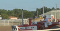 Community members gather to witness Antique Truck Pull