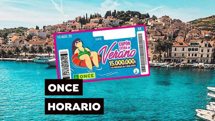 Horario y dónde ver el Sorteo extraordinario de verano de la ONCE del viernes 15 de agosto