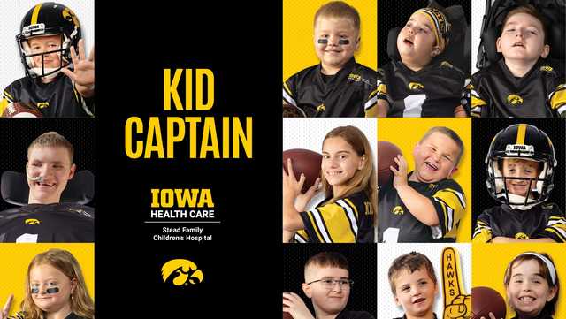 Iowa football, UIHC continue beloved 'Kid Captain' tradition