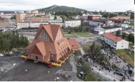 Iglesia sueca será trasladada antes de que una mina consuma su pueblo
