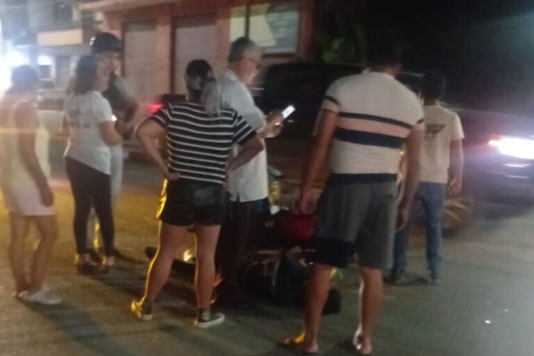 Motociclista resulta lesionado en accidente sobre carretera Huejutla
