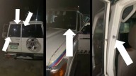 Al menos 18 impactos de bala recibió patrulla de la PNB en Barrancas (+video)