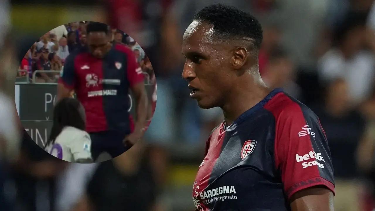 Yerry Mina y su primera pelea de la temporada en Italia; Moise Kean, con el que se cruzó