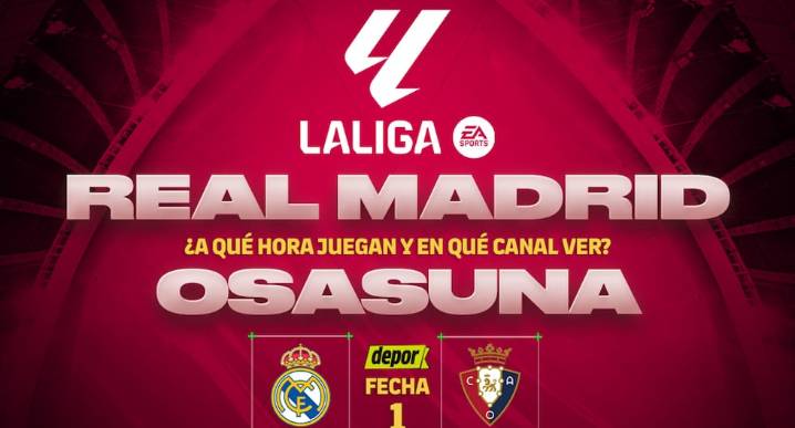 Canal de TV de transmisión para ver Real Madrid vs. Osasuna