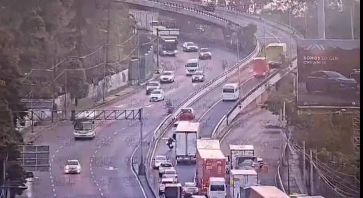 ESTARÁN CERRADOS LOS CARRILES LATERALES POR OBRAS EN LA AUTOPISTA MÉXICO