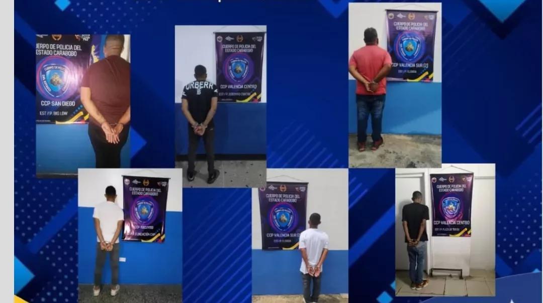 Policarabobo capturó 14 sujetos solicitados por diferentes delitos