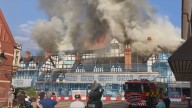 Two teenagers arrested on suspicion of arson after large fire at Grade Two building in Droitwich