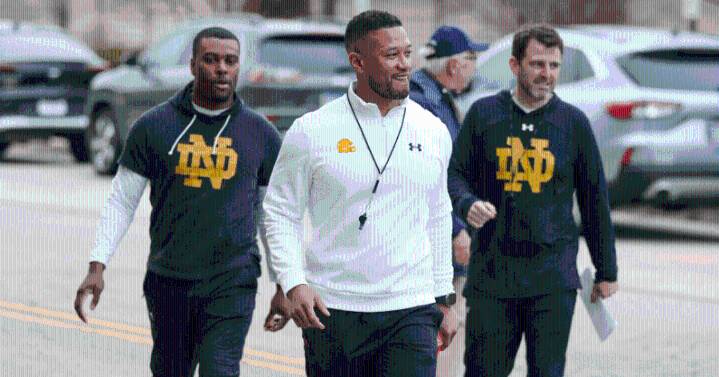 Black Notre Dame Star Fights Back Tears Crediting Marcus Freeman For Changing Racial Stigma Around School Tae Johnson talks about the culture shock at Notre Dame and how the quiet support of Marcus Fr