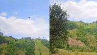 Revelan video del momento exacto en el que derriban helicóptero de la Policía en Amalfi, Antioquia