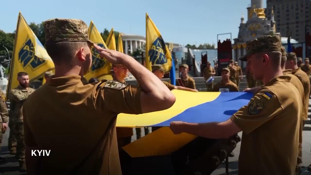 Mourners gather for funeral of fallen soldier in Kyiv, react to upcoming Ukraine talks