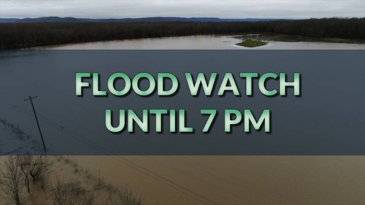 Areal Flood Watch Wednesday due to the threat of heavy rain