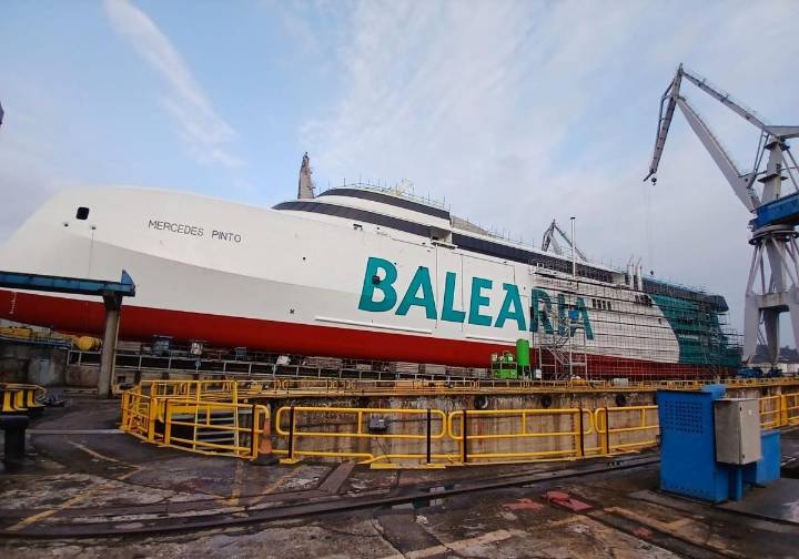 Armón botará su tercer 'fast ferry' a gas para Baleària el 19 de septiembre
