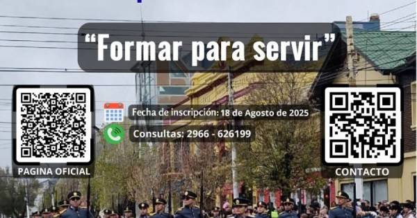Inscripción abierta para ser parte de la Escuela de Cadetes de la Policía
