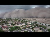 Drone video shows massive dust storm moving toward the Valley