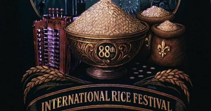 Artist creates 2025 Crowley Rice Festival poster using AI