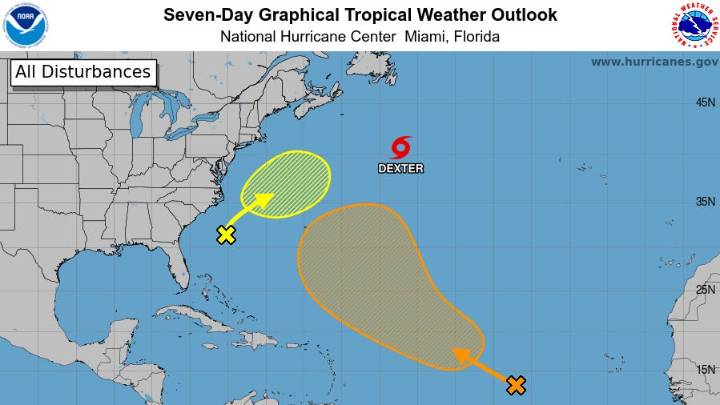 Tropical Storm Dexter to strengthen in north Atlantic: See tracker