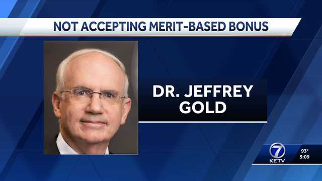 NU President Dr. Jeffrey Gold will not accept merit-based portion of his salary