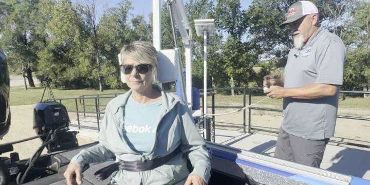 Wheelchairs and Walleyes has hook set on fishing access for all