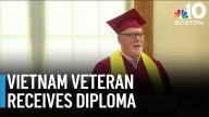 Vietnam War veteran receives high school diploma