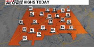 First Alert Weather: Highs in the upper 80s Saturday