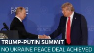 Donald Trump and Vladimir Putin hold press conference following meeting on war in Ukraine