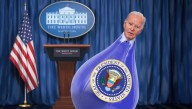 Biden Placed In Presidential Weeble-Wobble To Keep Him From Falling Down