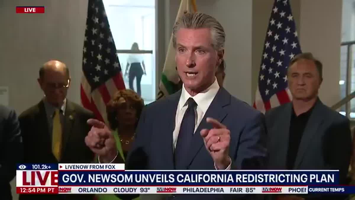 'Pathetic': Newsom Tears Into Trump Over ICE Arrests Outside Rally