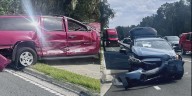 Ocala firefighters rescue trapped driver following crash