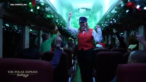 The Polar Express train ride 2025 canceled due to ongoing street reconstruction above Union Station in West Loop, Chicago
