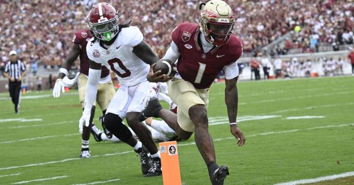 Florida State stuns No. 8 Alabama 31-17, delivering blow to Crimson Tide's playoff hopes
