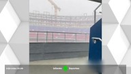 Fuertes lluvias en Barcelona causan estragos en el Camp Nou