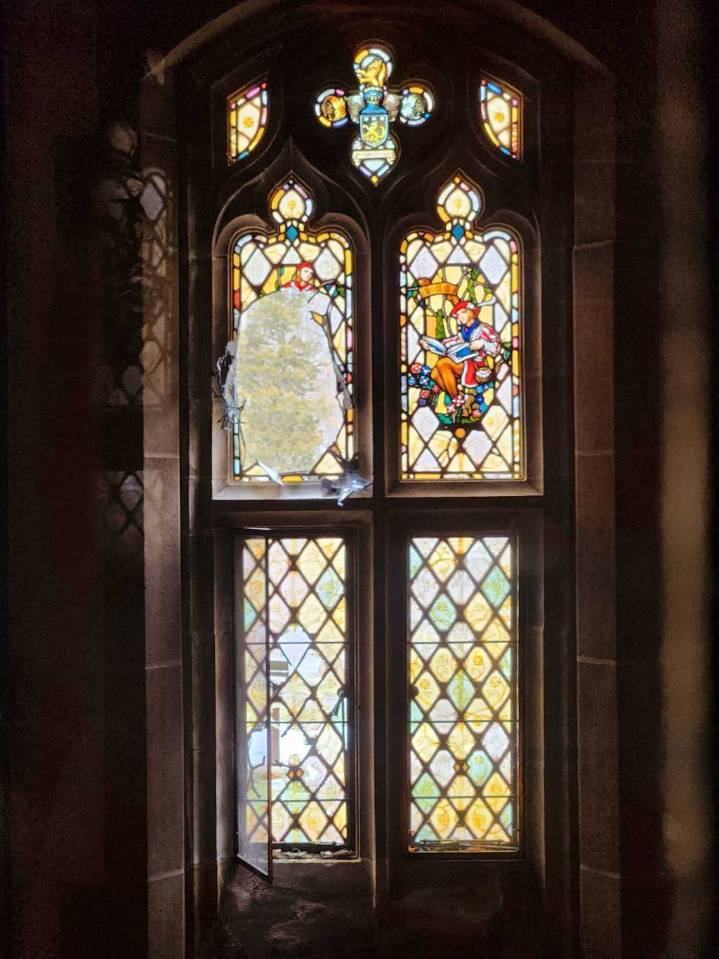 Stained glass windows replaced after vandalism at historic Meadow Brook Hall