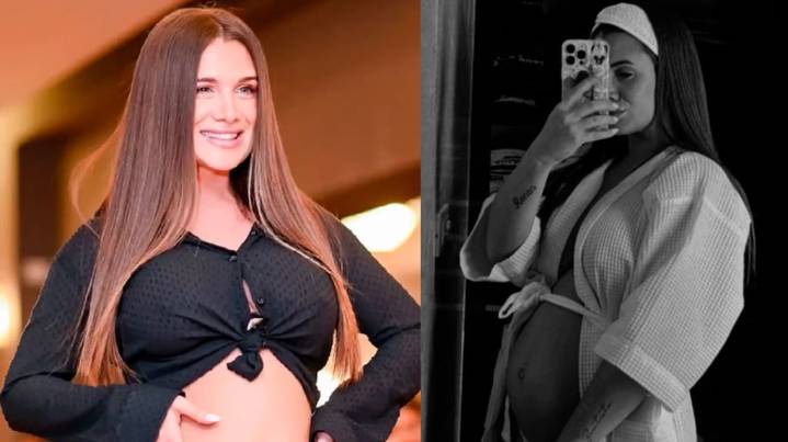 El primer desfile de Camila Homs mostrando su pancita de embarazada: el video