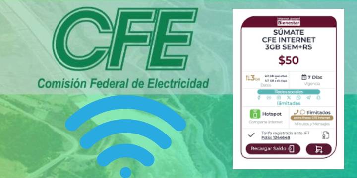 Plan de internet CFE de 50 pesos: ¿qué incluye y cómo contratarlo?