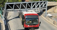 Bus collides with overhead sign at Bayshore Mall in Ottawa