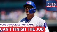 CUBS POSTCAST: The Chicago Cubs FAIL to sweep the Colorado Rockies, Daniel Palencia walked off again