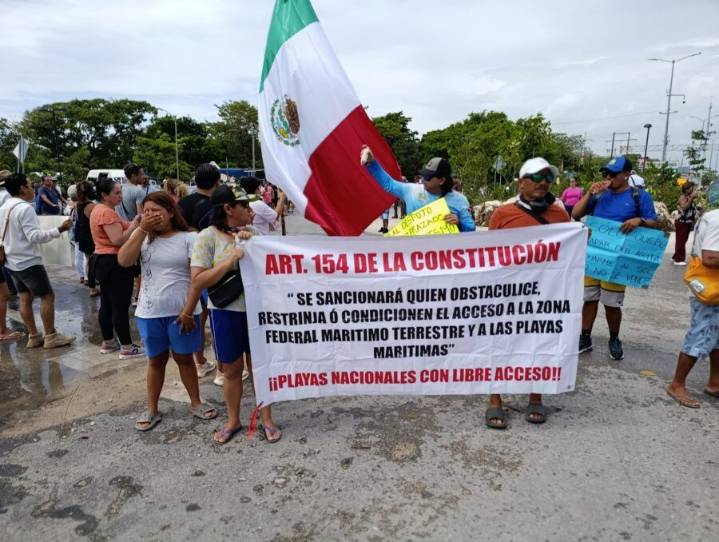 Bloqueo ciudadano en Tulum por inconformidad con el Parque del Jaguar