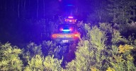 Police chase goes from I-93 to an off-road field, ends with crash