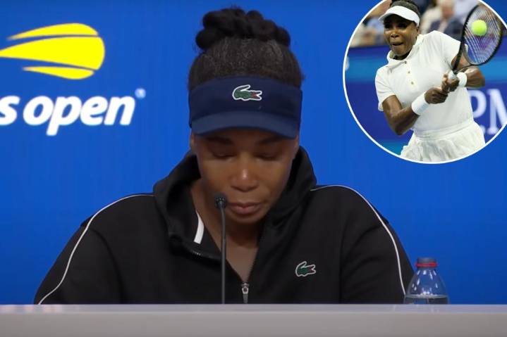 Venus Williams' emotional US Open press conference cut short in 'executive decision'