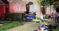 2 with minor injuries after car crashes into Suffolk home